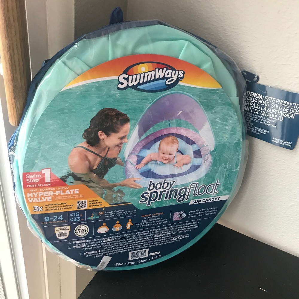 Swimways Baby Spring Float Sun Canopy Swim Step 1 9-24 months